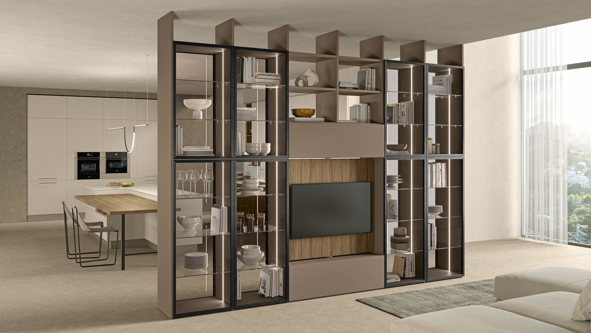 Living - Tabiques - Cucine LUBE